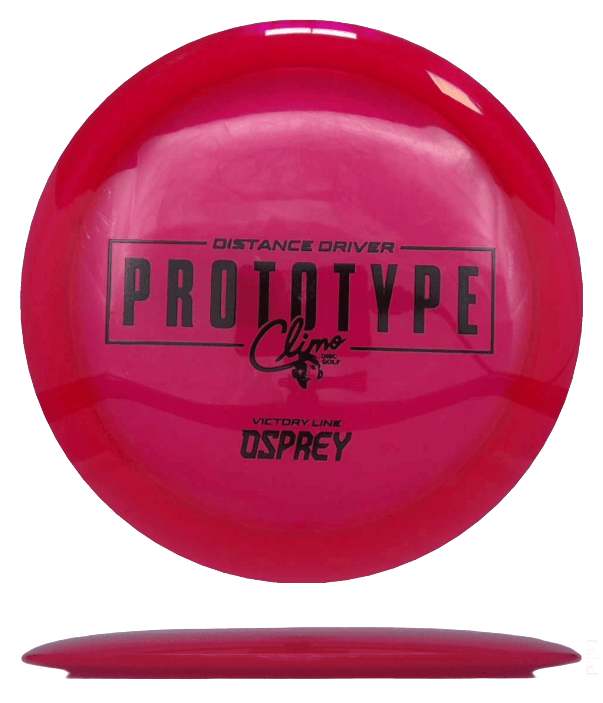 175g - Red (Black) Prototype Climo Discs Osprey - Skyline Disc Golf