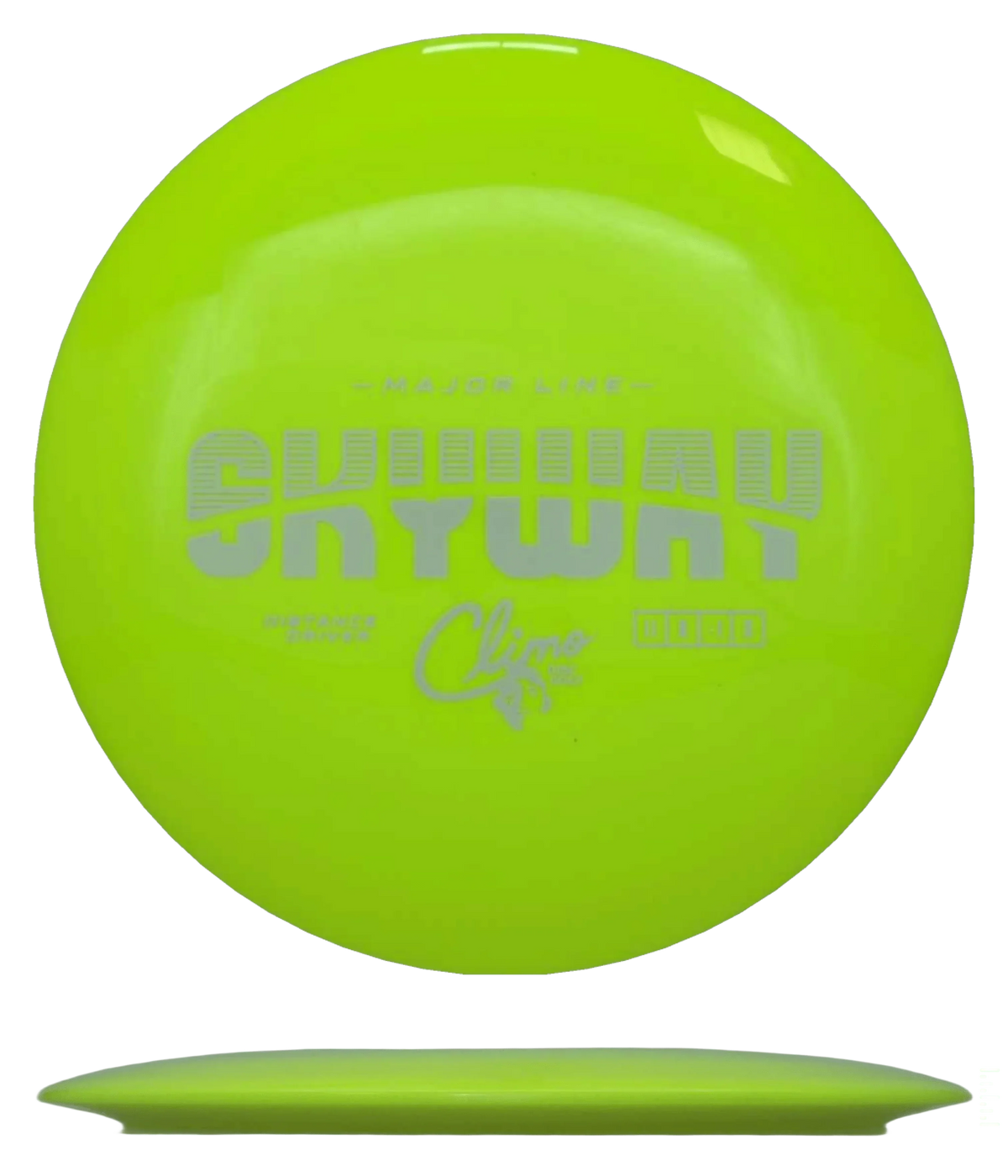 Climo Discs Skyway - Major Line / 166g - Hot Yellow (White) - Skyline Disc Golf