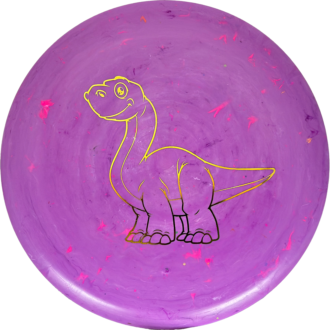 Dino Discs Brachiosaurus Dino Discs Brachiosaurus - Egg Shell / 127g - Purple (Yellow Gold) - Skyline Disc Golf