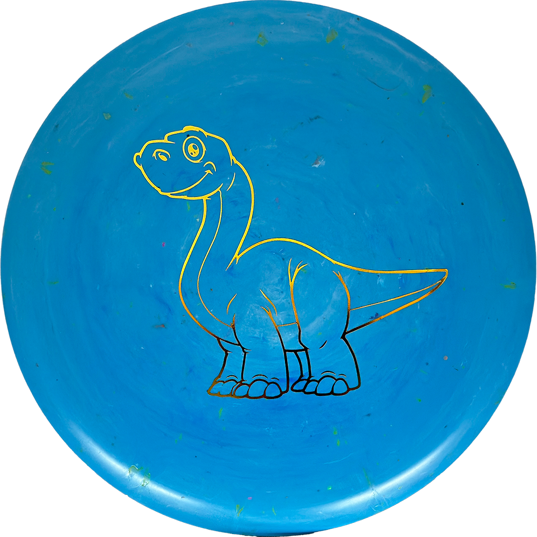 Dino Discs Brachiosaurus Dino Discs Brachiosaurus - Egg Shell / 127g - Sky Blue (Yellow Gold) *1007* - Skyline Disc Golf