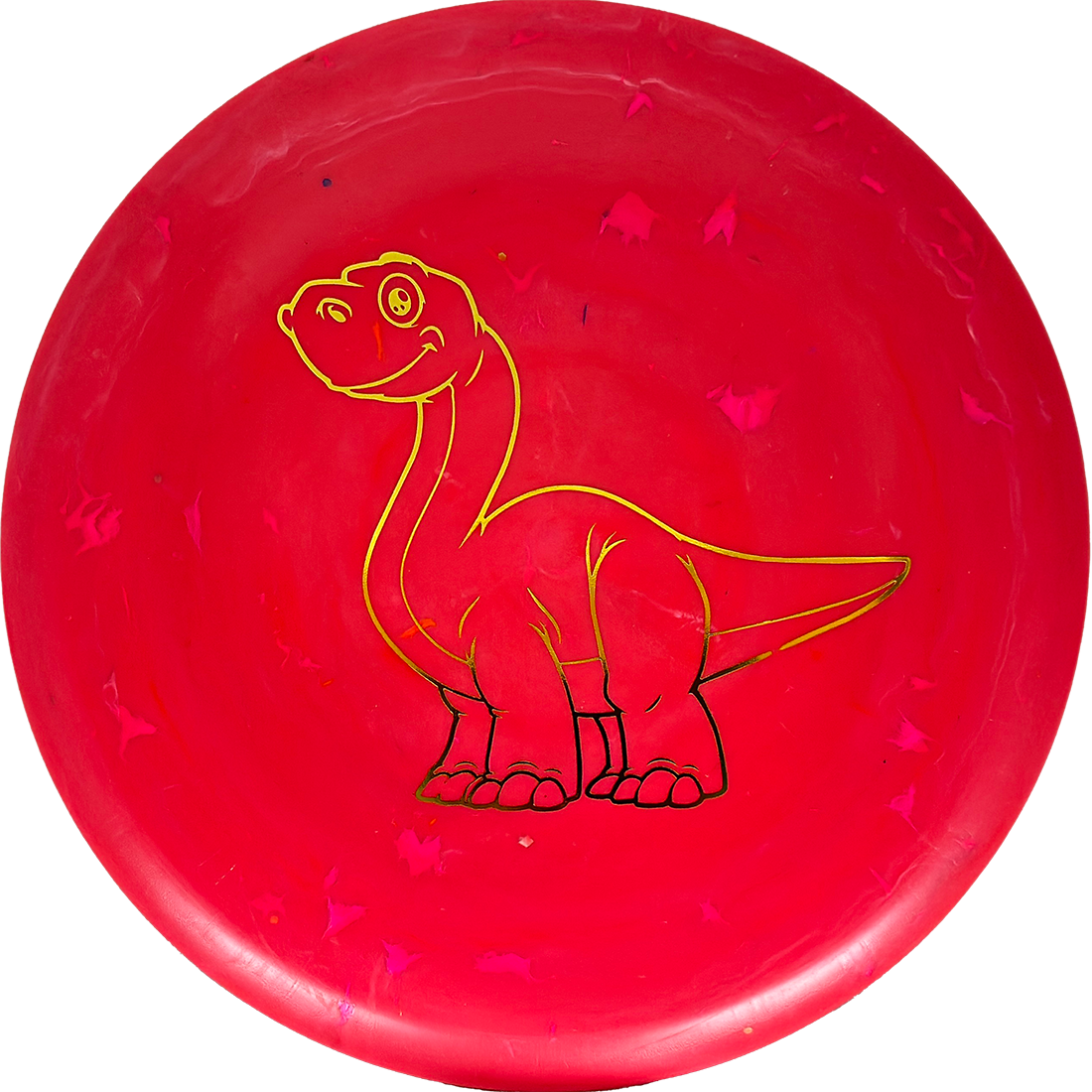 Dino Discs Brachiosaurus Dino Discs Brachiosaurus - Egg Shell / 127g - Red (Yellow Gold) - Skyline Disc Golf