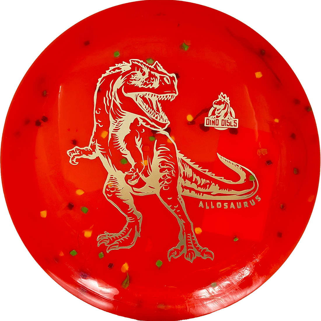 Dino Discs Allosaurus Dino Discs Allosaurus - Egg Shell / Unstamped - Red (Gold) - Skyline Disc Golf