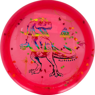 Dino Discs Allosaurus Dino Discs Allosaurus - Egg Shell / Unstamped - Red-ish Pink (Rainbow Foil) - Skyline Disc Golf