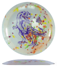 Dino Discs Allosaurus - Egg Shell / Unstamped - Clear (Gold) *003* - Skyline Disc Golf