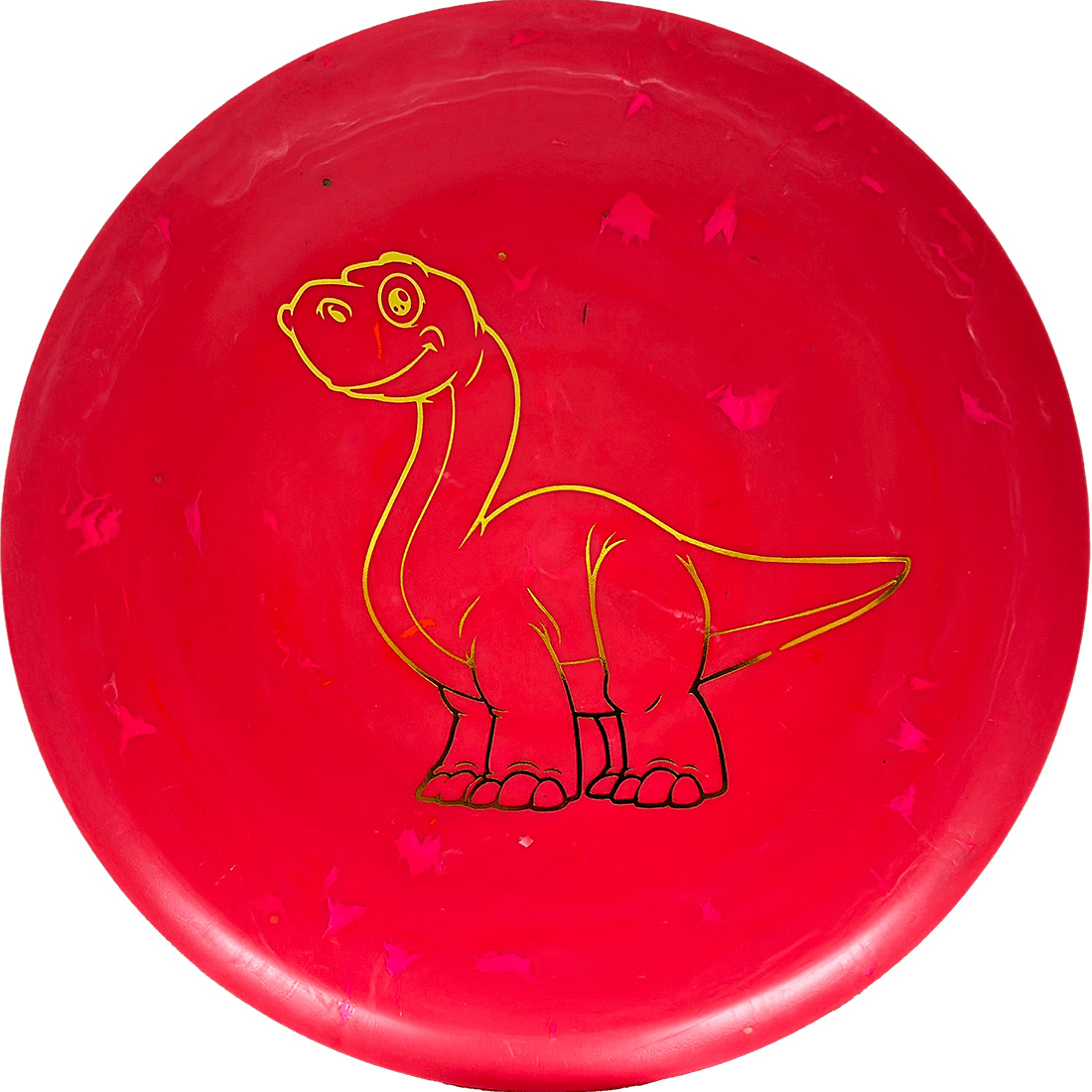 Dino Discs Brachiosaurus Dino Discs Brachiosaurus - Egg Shell / 127g - Red (Yellow Gold) - Skyline Disc Golf