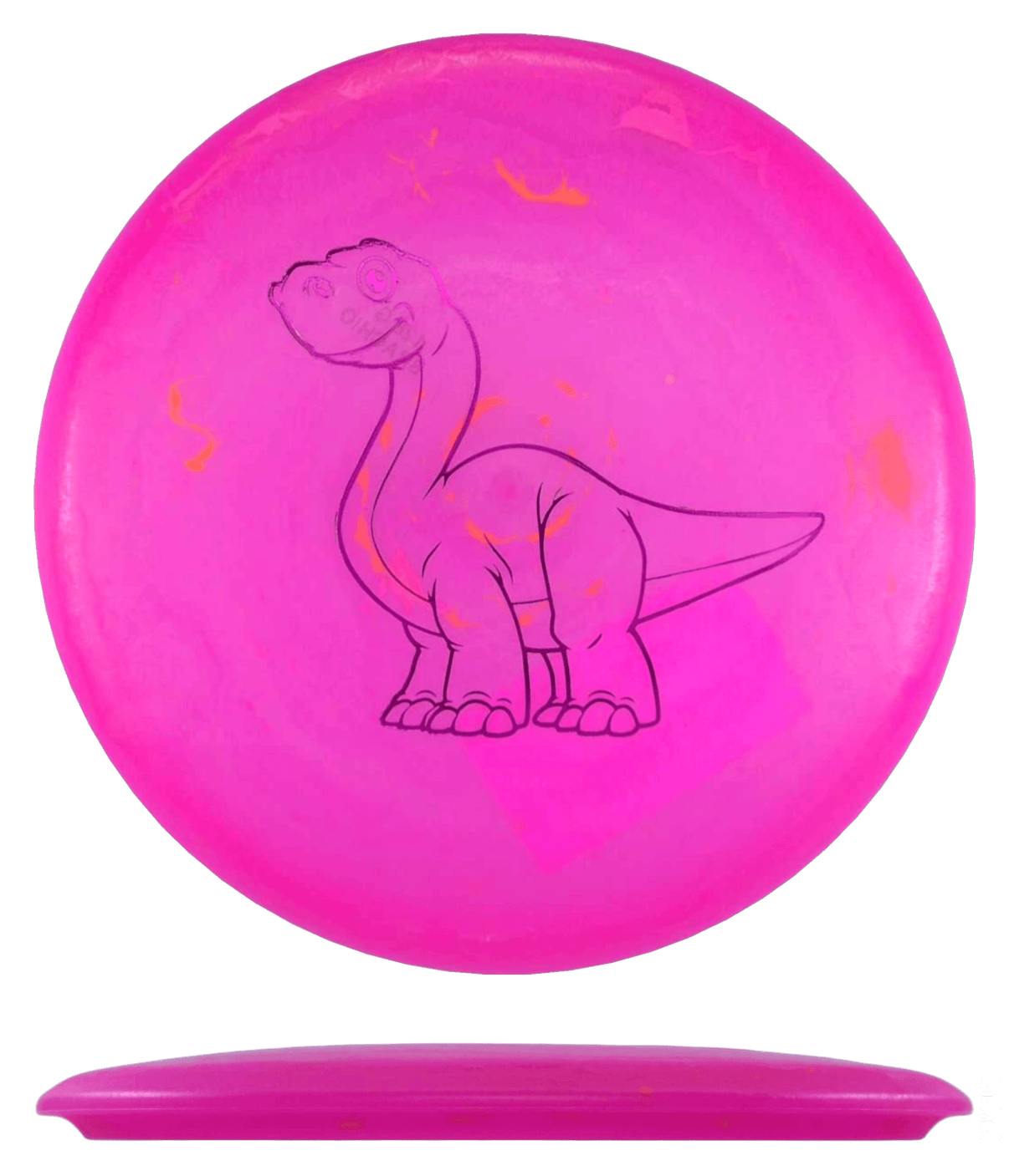 128g - Hot Pink (Magenta Foil) *024* Egg Shell Dino Discs Brachiosaurus - Skyline Disc Golf