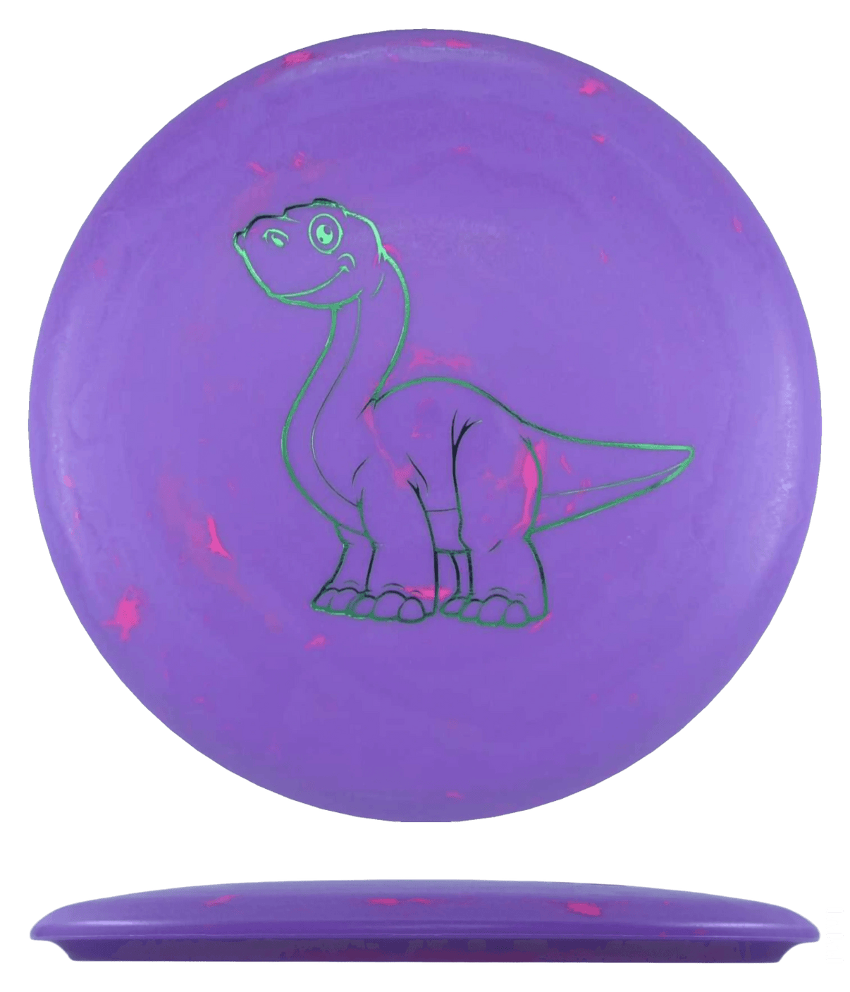 128g - Lavender (Green Foil) Egg Shell Dino Discs Brachiosaurus - Skyline Disc Golf