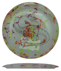 128g - Clear Jawbreaker (Black Chrome Stars) *012* Egg Shell Dino Discs Diplodocus - Skyline Disc Golf