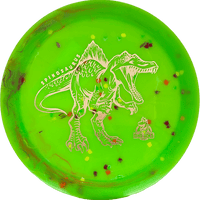 Unstamped - Lime Green (Rose Gold) Egg Shell Dino Discs Spinosaurus - Skyline Disc Golf