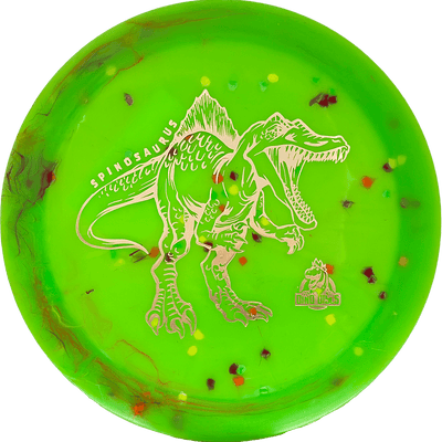 Dino Discs Spinosaurus Dino Discs Spinosaurus - Egg Shell / Unstamped - Lime Green (Rose Gold) - Skyline Disc Golf