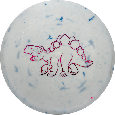 Dino Discs Stegosaurus Dino Discs Stegosaurus - Egg Shell / 126g - White Marble (Crimson) - Skyline Disc Golf