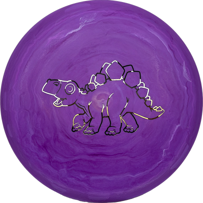 Dino Discs Stegosaurus Dino Discs Stegosaurus - Egg Shell / 126g - Purple (Black/Silver) - Skyline Disc Golf