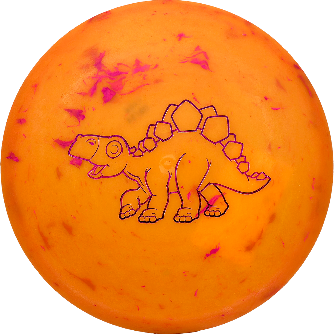 Dino Discs Stegosaurus Dino Discs Stegosaurus - Egg Shell / 126g - Orange (Magenta) - Skyline Disc Golf