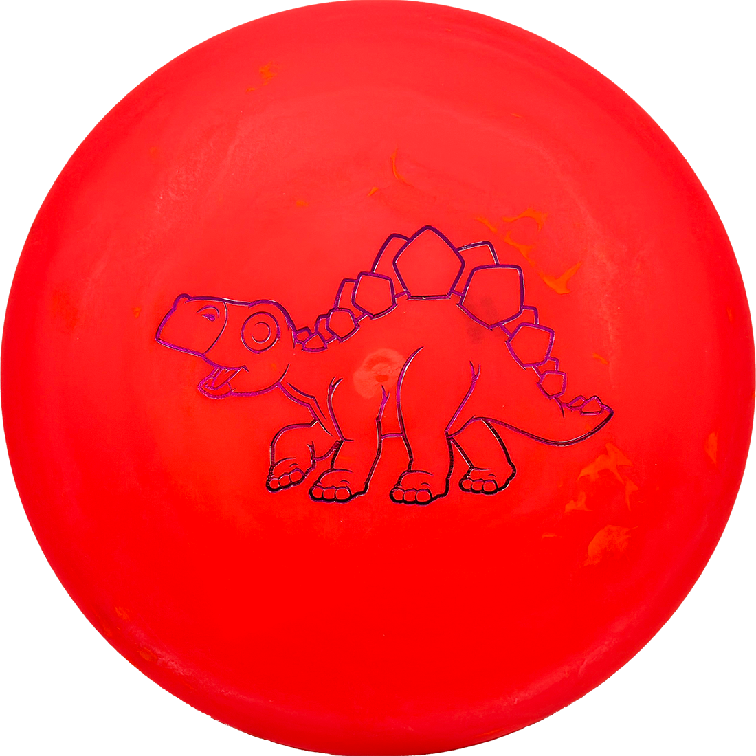 Dino Discs Stegosaurus Dino Discs Stegosaurus - Egg Shell / 126g - Hot Red (Magenta) - Skyline Disc Golf