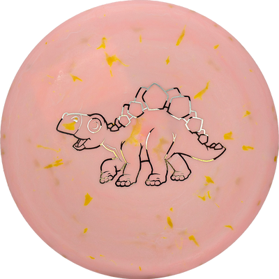 Dino Discs Stegosaurus Dino Discs Stegosaurus - Egg Shell / 126g - Blush (Black/Silver) - Skyline Disc Golf