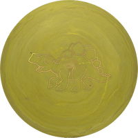 126g - Mustard Yellow (Gold Chrome) Egg Shell Dino Discs Stegosaurus - Skyline Disc Golf