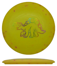Dino Discs Stegosaurus - Egg Shell / 126g - Egg Yolk (Rainbow Foil) *029* - Skyline Disc Golf