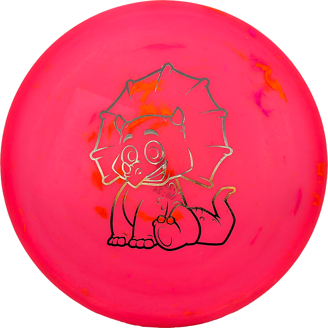 Dino Discs Triceratops Dino Discs Triceratops - Egg Shell / 121g - Pink (Oil Slick) - Skyline Disc Golf