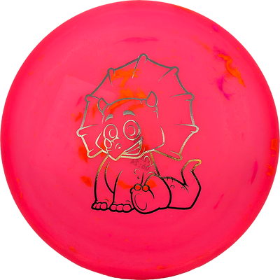 Dino Discs Triceratops Dino Discs Triceratops - Egg Shell / 121g - Pink (Oil Slick) - Skyline Disc Golf