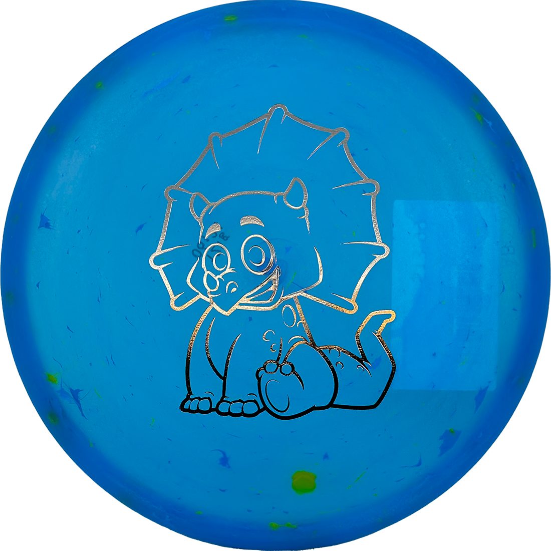 Dino Discs Triceratops Dino Discs Triceratops - Egg Shell / 121g - Blue (Oil Slick) - Skyline Disc Golf