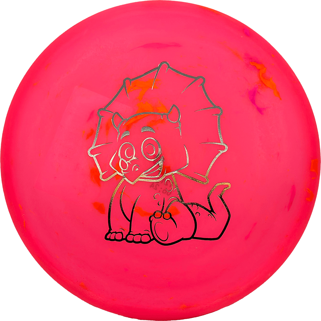 Dino Discs Triceratops Dino Discs Triceratops - Egg Shell / 121g - Pink (Oil Slick) - Skyline Disc Golf