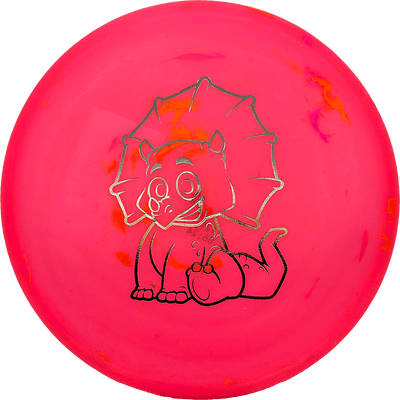 Dino Discs Triceratops Dino Discs Triceratops - Egg Shell / 121g - Pink (Oil Slick) - Skyline Disc Golf