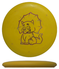 Dino Discs Triceratops - Egg Shell / 123g - Egg Yolk (Magenta Foil) - Skyline Disc Golf