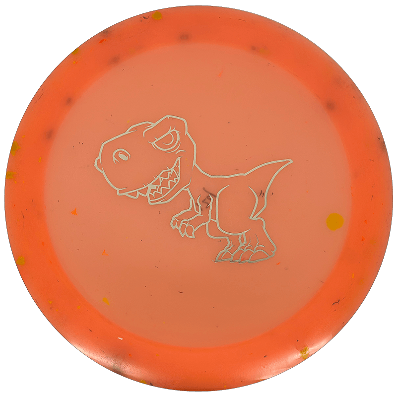 Dino Discs Tyrannosaurus Rex Dino Discs Tyrannosaurus Rex - Egg Shell / 124g - Orange (Gold) *1008* - Skyline Disc Golf