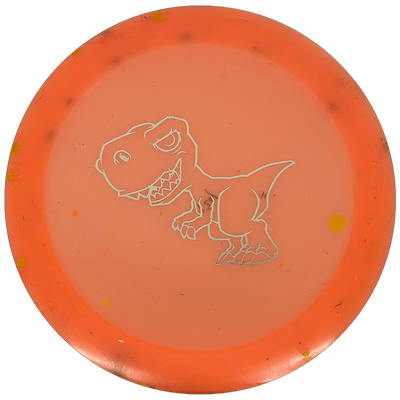 Dino Discs Tyrannosaurus Rex Dino Discs Tyrannosaurus Rex - Egg Shell / 124g - Orange (Gold) *1008* - Skyline Disc Golf