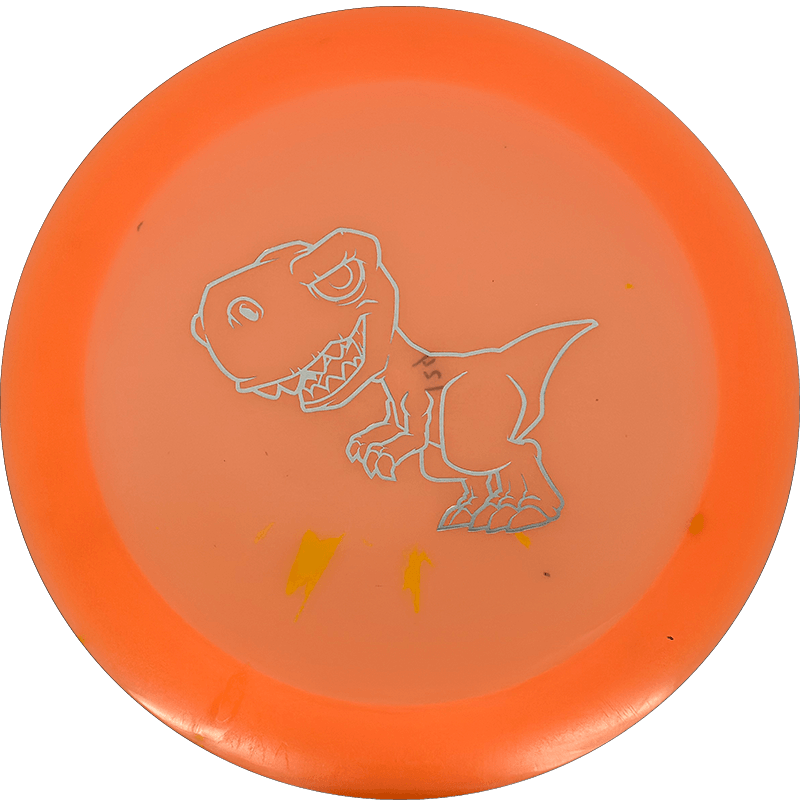 Dino Discs Tyrannosaurus Rex Dino Discs Tyrannosaurus Rex - Egg Shell / 124g - Orange (Silver) - Skyline Disc Golf