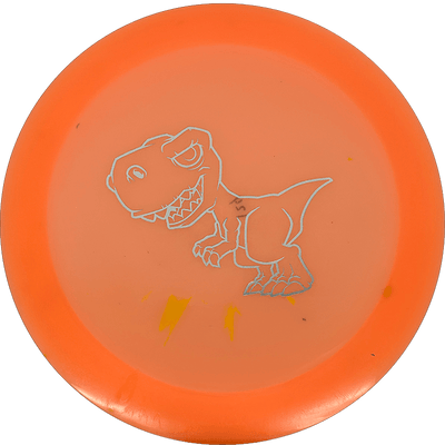 Dino Discs Tyrannosaurus Rex Dino Discs Tyrannosaurus Rex - Egg Shell / 124g - Orange (Silver) - Skyline Disc Golf