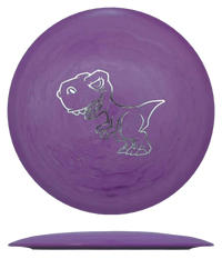 Dino Discs Tyrannosaurus Rex - Egg Shell / 128g - Purple Swirl (Silver) - Skyline Disc Golf