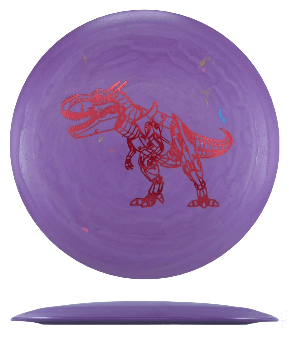 128g - Lavender (Red Carbon Fiber) Egg Shell Dino Discs Tyrannosaurus Rex - Skyline Disc Golf