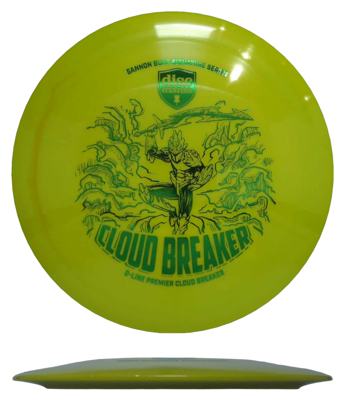 Discmania Cloudbreaker - Q-Line / 173g - Day Glow Green (Green Foil - Gannon Buhr Signature Series) - Skyline Disc Golf