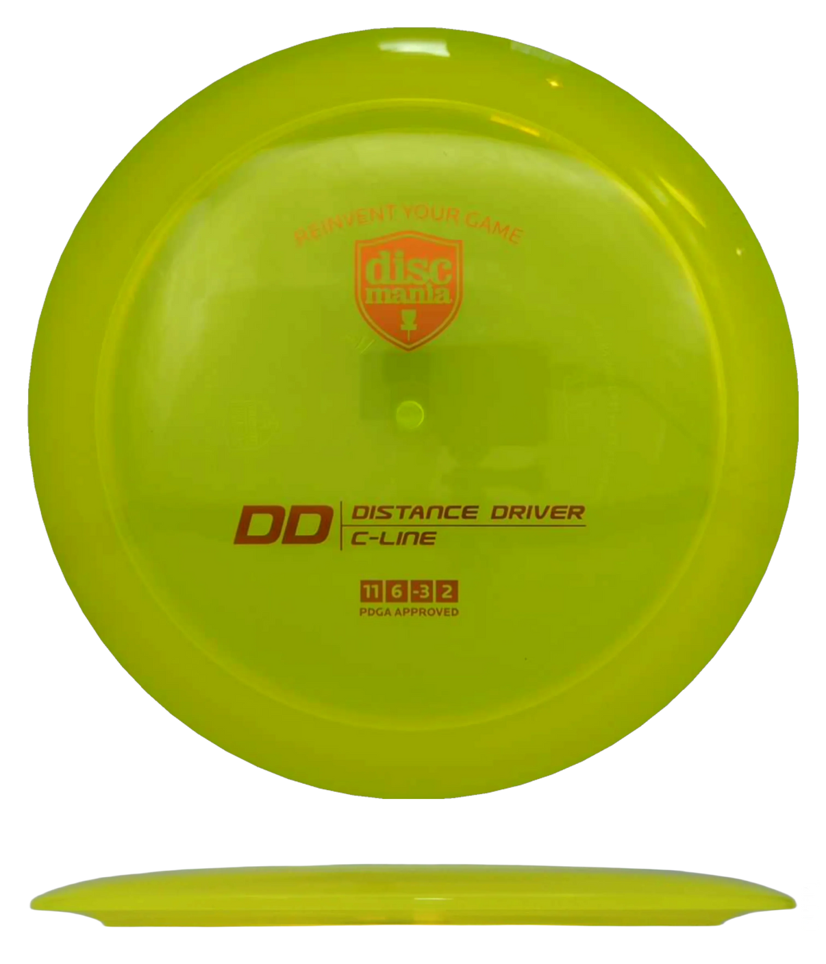 Discmania DD - C-Line / 174g - Yellow (Orange Foil) - Skyline Disc Golf
