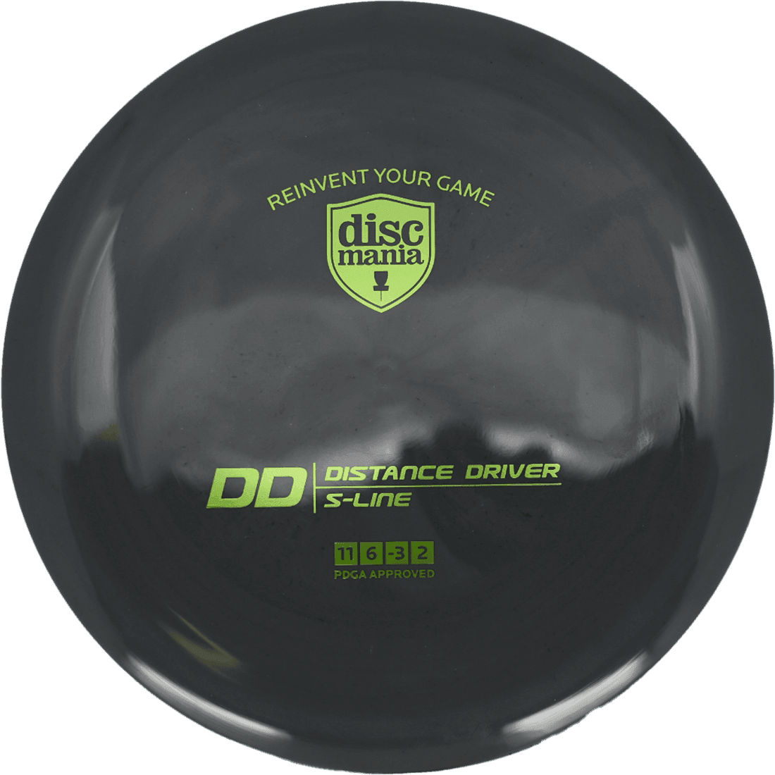 174g - Black (Yellow Green Foil) S - Line Discmania DD - Skyline Disc Golf