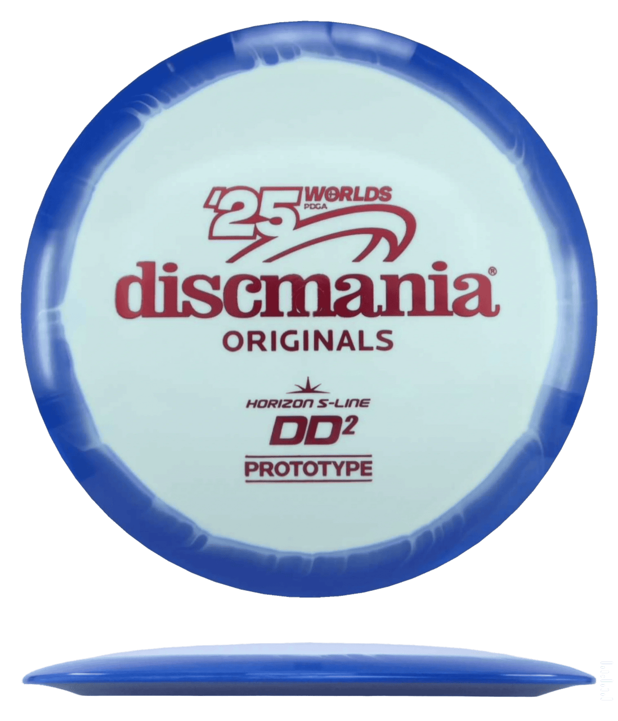 173g - White w/ Blue Rim (Red Foil) Prototype Horizon S - Line Discmania DD2 - Skyline Disc Golf