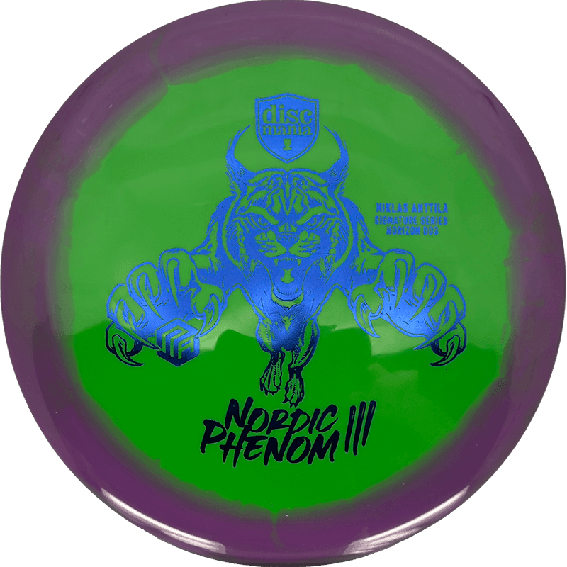 Discmania DD3 - Horizon S-Line - Niklas Anttila Signature Series / 175g - Charcoal w/ Lime Rim (Magenta Foil - Nordic Phenom III) *1035* - Skyline Disc Golf
