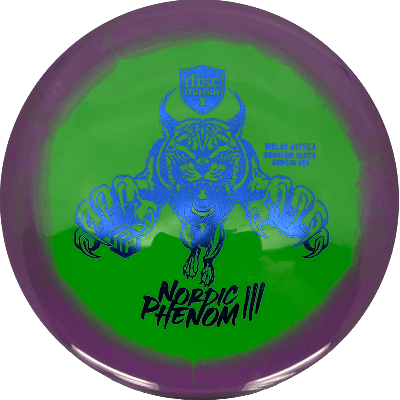 Discmania DD3 Discmania DD3 - Horizon S-Line - Niklas Anttila Signature Series / 173g - Lime w/ Purple Rim (Blue Foil - Nordic Phenom III) *1033* - Skyline Disc Golf