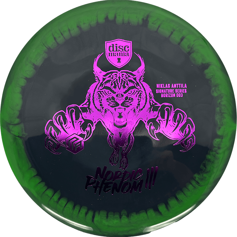 Discmania DD3 Discmania DD3 - Horizon S-Line - Niklas Anttila Signature Series / 175g - Charcoal w/ Lime Rim (Magenta Foil - Nordic Phenom III) *1035* - Skyline Disc Golf