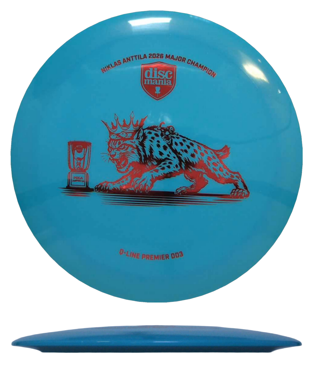 Discmania DD3 - Q-Line / 175g - Blue (Red Foil - Niklas Anttila 2026 Major Champion) - Skyline Disc Golf