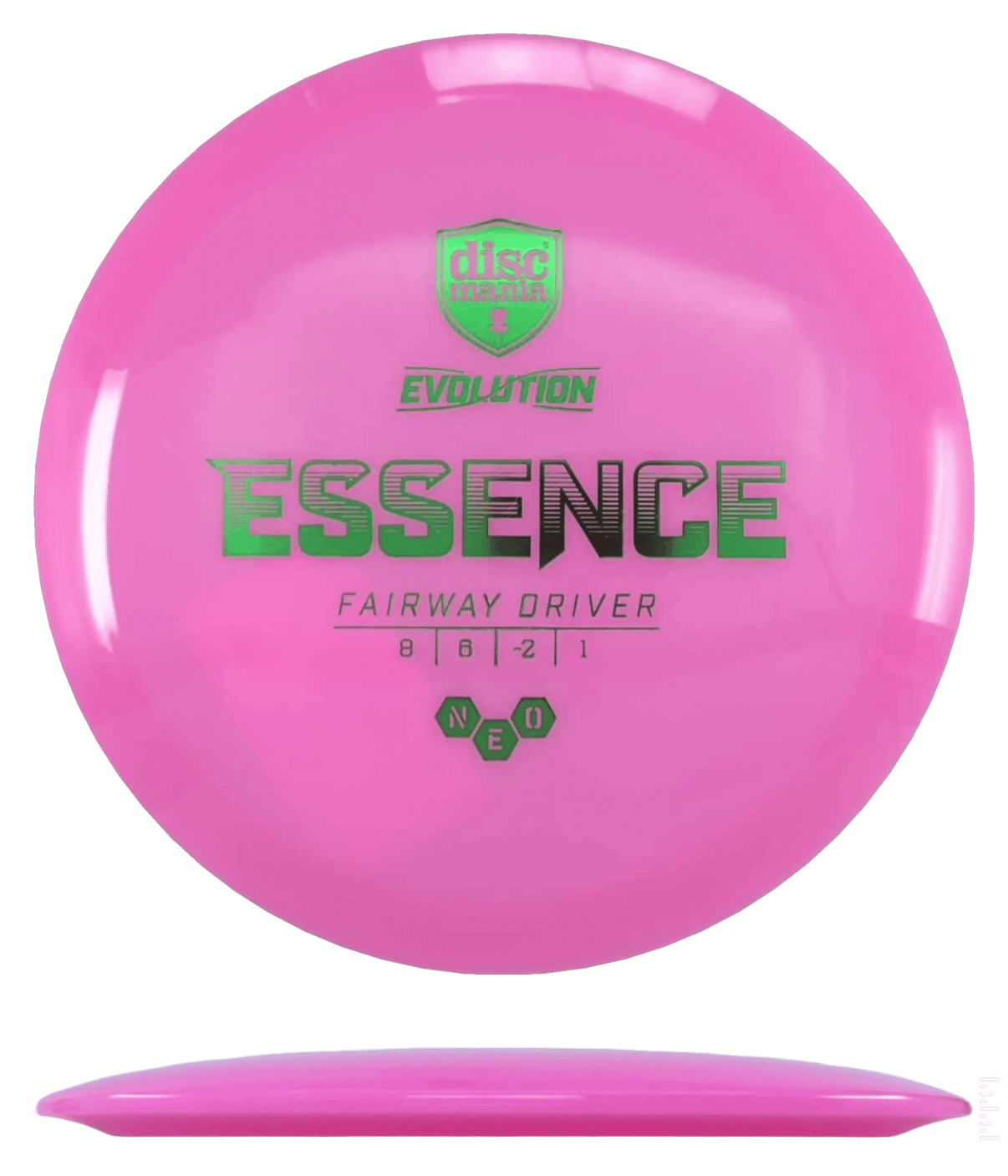 170g - Pink (Green Foil) *110* Neo Discmania Essence - Skyline Disc Golf