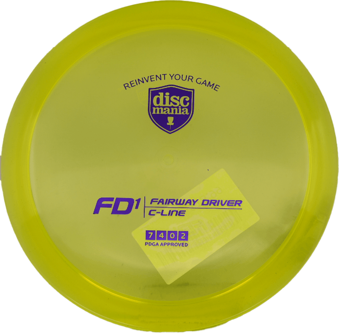 Discmania FD1 - C-Line / 173g - Yellow (Royal Purple Foil)