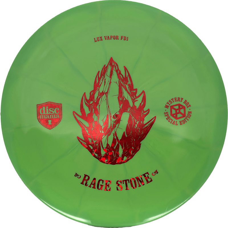 Discmania FD1 Discmania FD1 - Lux Vapor / 174g - Lime Green (Red Shatter - Rage Stone) - Skyline Disc Golf