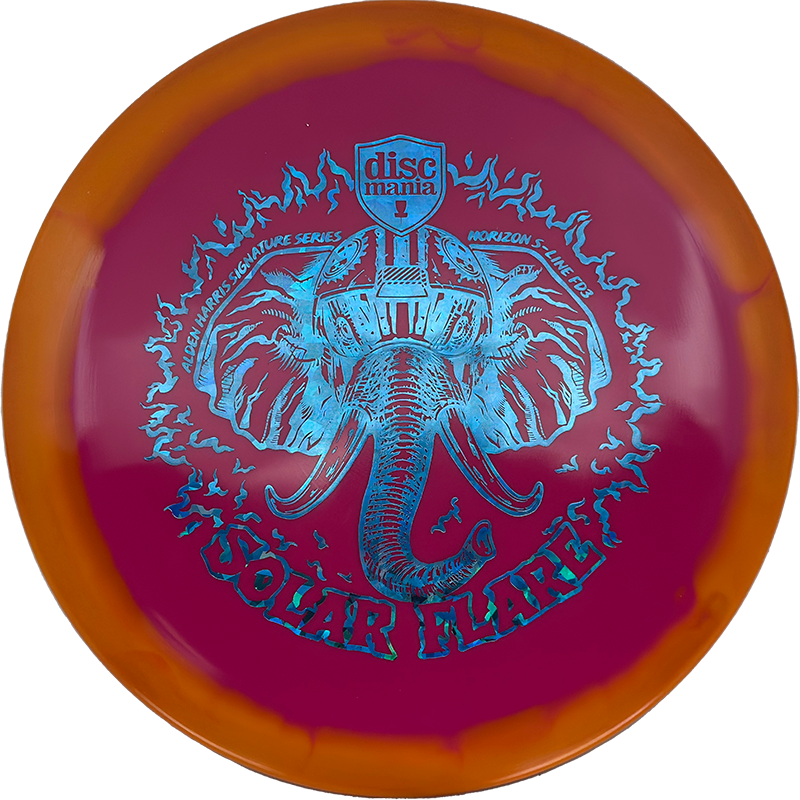 Discmania FD3 Discmania FD3 - Horizon S-Line / 175g - Magenta w/ Orange Rim (Blue Shatter) - Skyline Disc Golf