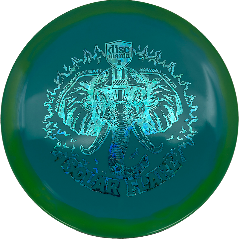 Discmania FD3 Discmania FD3 - Horizon S-Line / 175g - Blue Green w/ Green Rim (Blue Flowers) - Skyline Disc Golf