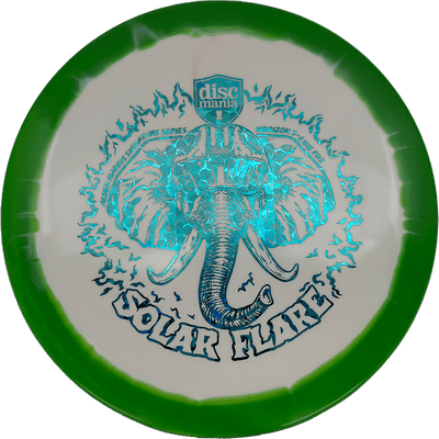 Discmania FD3 Discmania FD3 - Horizon S-Line / 174g - White w/ Green Rim (Blue Flowers) - Skyline Disc Golf