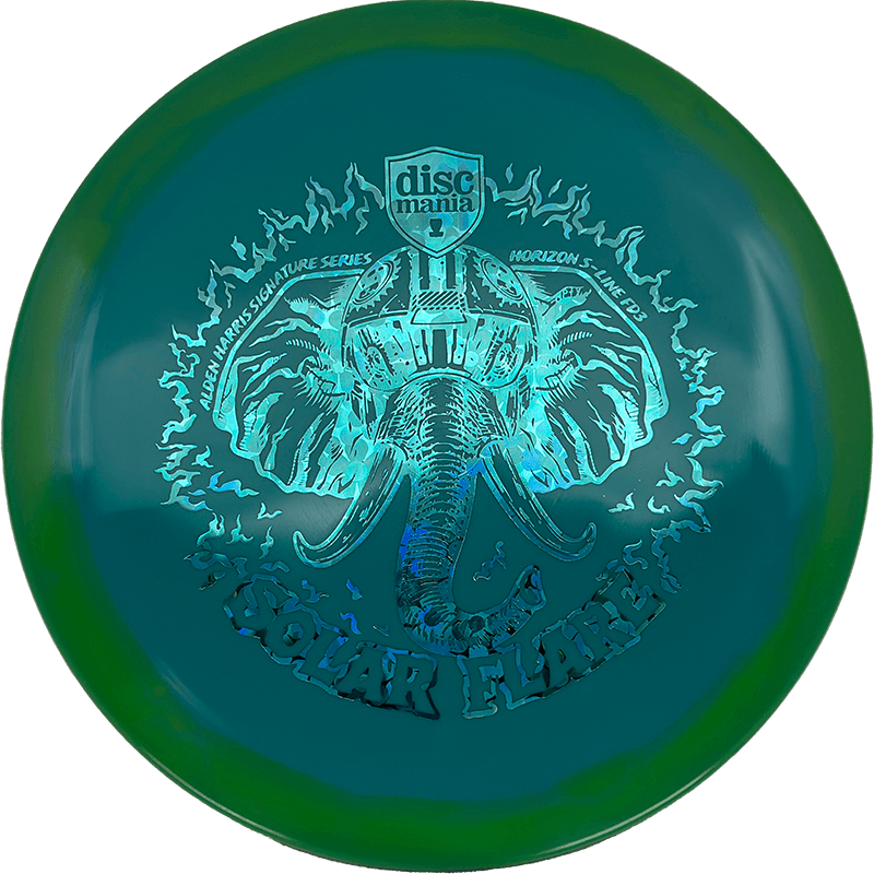 Discmania FD3 Discmania FD3 - Horizon S-Line / 175g - Blue Green w/ Green Rim (Blue Flowers) - Skyline Disc Golf