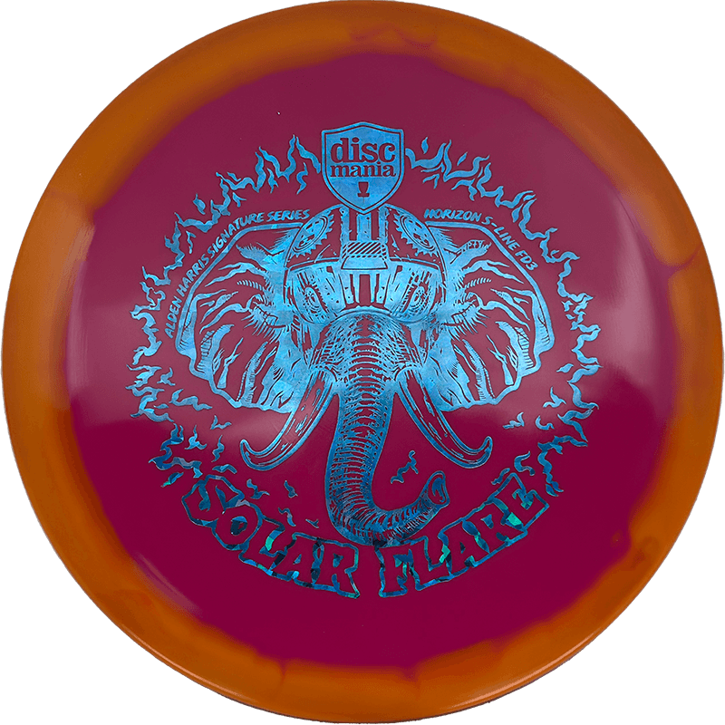 Discmania FD3 Discmania FD3 - Horizon S-Line / 175g - Magenta w/ Orange Rim (Blue Shatter) - Skyline Disc Golf