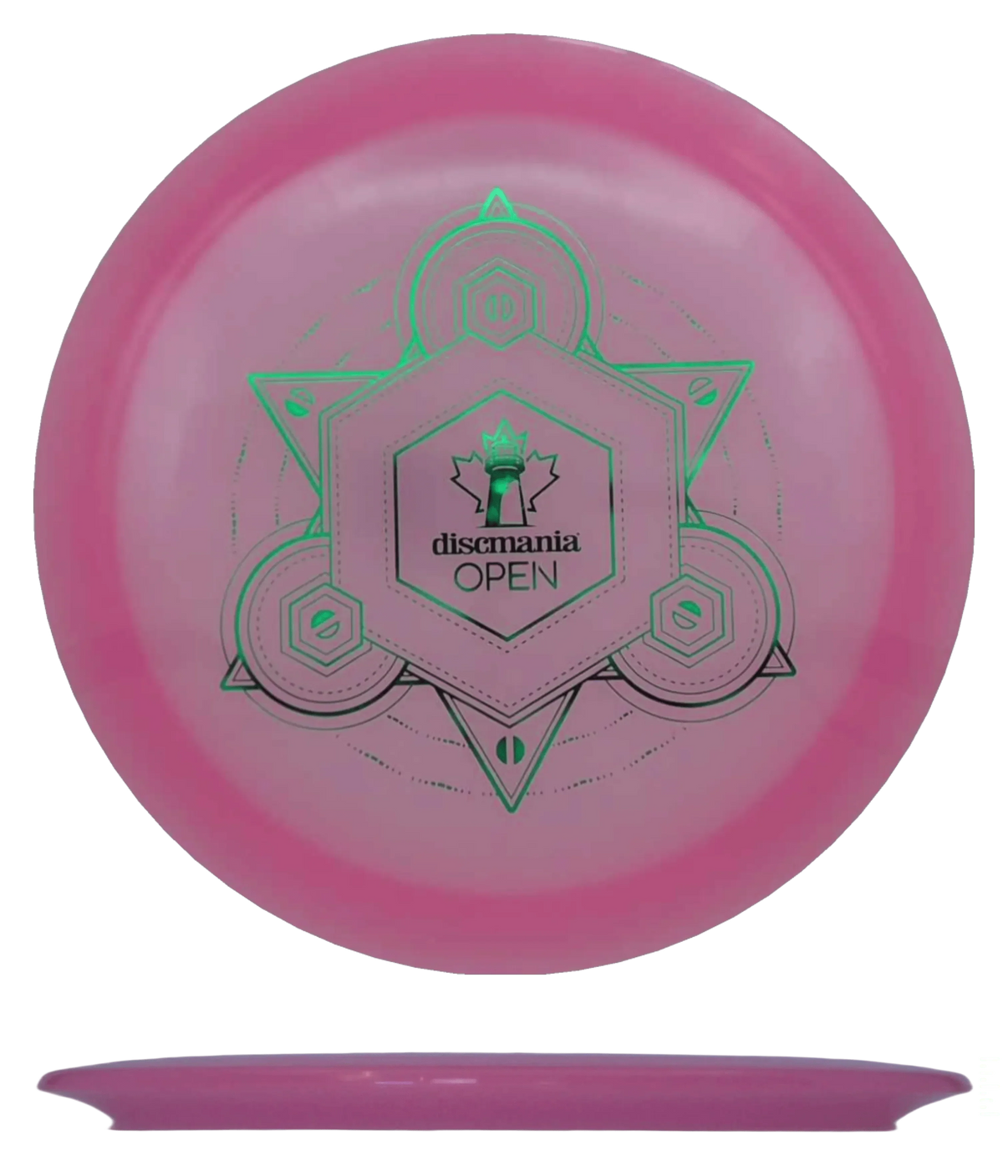 Discmania FD3 - Color Glow C-Line / 174g - Pink (Green Foil - Discmania Open) - Skyline Disc Golf